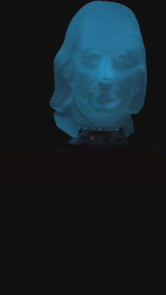 Haunted Benjamin Franklin Illusion Statue – Glow-in-the-Dark Decor